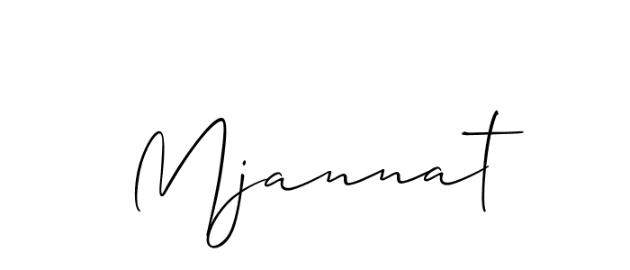 You should practise on your own different ways (Allison_Script) to write your name (Mjannat) in signature. don't let someone else do it for you. Mjannat signature style 2 images and pictures png