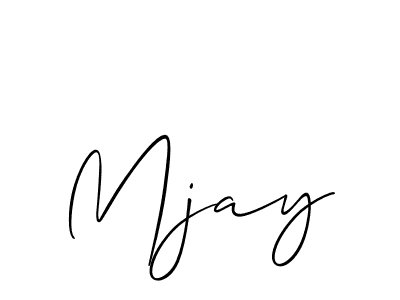 Allison_Script is a professional signature style that is perfect for those who want to add a touch of class to their signature. It is also a great choice for those who want to make their signature more unique. Get Mjay name to fancy signature for free. Mjay signature style 2 images and pictures png