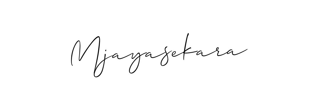 You should practise on your own different ways (Allison_Script) to write your name (Mjayasekara) in signature. don't let someone else do it for you. Mjayasekara signature style 2 images and pictures png