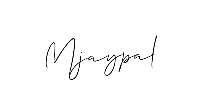 Make a beautiful signature design for name Mjaypal. With this signature (Allison_Script) style, you can create a handwritten signature for free. Mjaypal signature style 2 images and pictures png