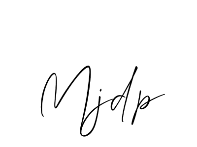 Allison_Script is a professional signature style that is perfect for those who want to add a touch of class to their signature. It is also a great choice for those who want to make their signature more unique. Get Mjdp name to fancy signature for free. Mjdp signature style 2 images and pictures png