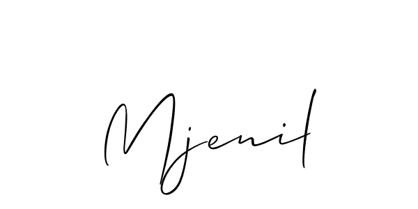 Best and Professional Signature Style for Mjenil. Allison_Script Best Signature Style Collection. Mjenil signature style 2 images and pictures png