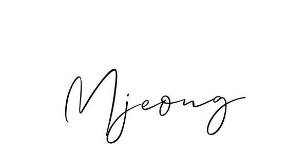 Make a short Mjeong signature style. Manage your documents anywhere anytime using Allison_Script. Create and add eSignatures, submit forms, share and send files easily. Mjeong signature style 2 images and pictures png