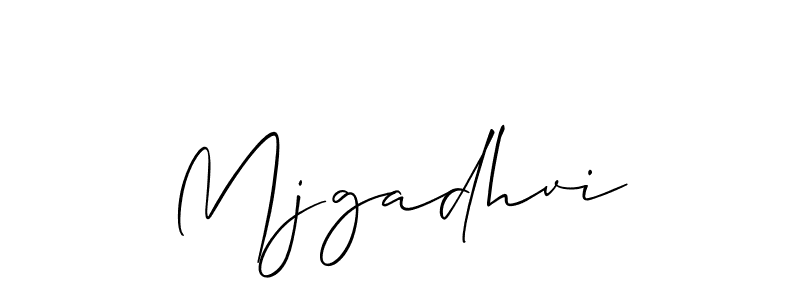 if you are searching for the best signature style for your name Mjgadhvi. so please give up your signature search. here we have designed multiple signature styles  using Allison_Script. Mjgadhvi signature style 2 images and pictures png