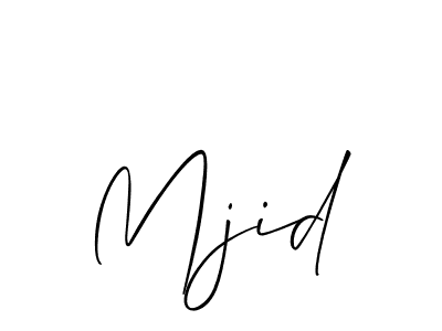 Design your own signature with our free online signature maker. With this signature software, you can create a handwritten (Allison_Script) signature for name Mjid. Mjid signature style 2 images and pictures png