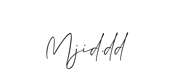 Allison_Script is a professional signature style that is perfect for those who want to add a touch of class to their signature. It is also a great choice for those who want to make their signature more unique. Get Mjid.dd name to fancy signature for free. Mjid.dd signature style 2 images and pictures png