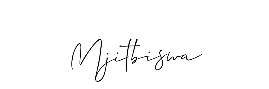 Also You can easily find your signature by using the search form. We will create Mjitbiswa name handwritten signature images for you free of cost using Allison_Script sign style. Mjitbiswa signature style 2 images and pictures png