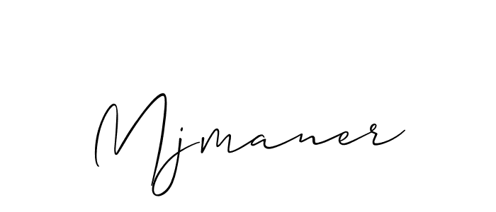 Make a beautiful signature design for name Mjmaner. With this signature (Allison_Script) style, you can create a handwritten signature for free. Mjmaner signature style 2 images and pictures png