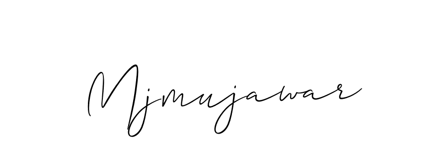 The best way (Allison_Script) to make a short signature is to pick only two or three words in your name. The name Mjmujawar include a total of six letters. For converting this name. Mjmujawar signature style 2 images and pictures png