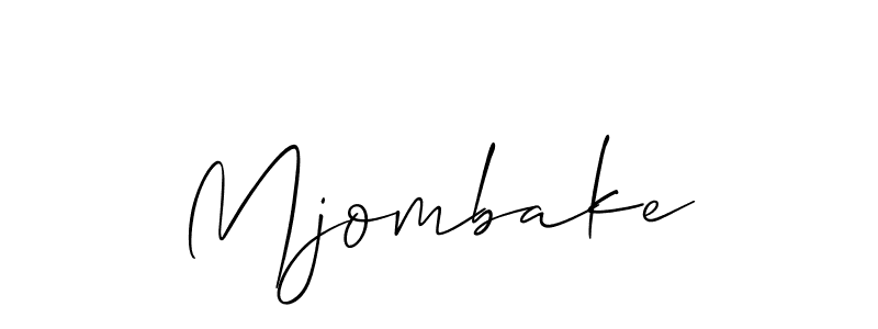 if you are searching for the best signature style for your name Mjombake. so please give up your signature search. here we have designed multiple signature styles  using Allison_Script. Mjombake signature style 2 images and pictures png