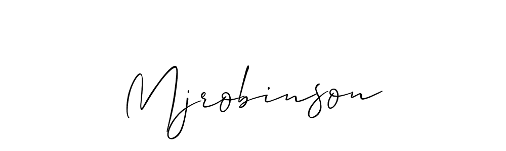 The best way (Allison_Script) to make a short signature is to pick only two or three words in your name. The name Mjrobinson include a total of six letters. For converting this name. Mjrobinson signature style 2 images and pictures png