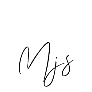 How to make Mjs signature? Allison_Script is a professional autograph style. Create handwritten signature for Mjs name. Mjs signature style 2 images and pictures png