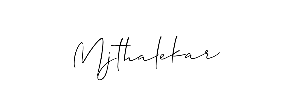 Also we have Mjthalekar name is the best signature style. Create professional handwritten signature collection using Allison_Script autograph style. Mjthalekar signature style 2 images and pictures png