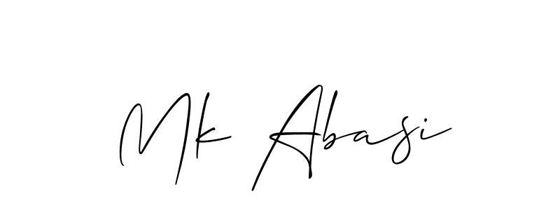 Make a beautiful signature design for name Mk Abasi. Use this online signature maker to create a handwritten signature for free. Mk Abasi signature style 2 images and pictures png