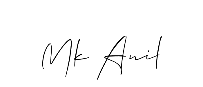 This is the best signature style for the Mk Anil name. Also you like these signature font (Allison_Script). Mix name signature. Mk Anil signature style 2 images and pictures png