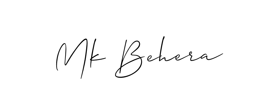 if you are searching for the best signature style for your name Mk Behera. so please give up your signature search. here we have designed multiple signature styles  using Allison_Script. Mk Behera signature style 2 images and pictures png