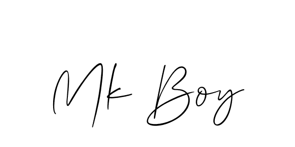 It looks lik you need a new signature style for name Mk Boy. Design unique handwritten (Allison_Script) signature with our free signature maker in just a few clicks. Mk Boy signature style 2 images and pictures png