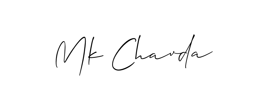 Once you've used our free online signature maker to create your best signature Allison_Script style, it's time to enjoy all of the benefits that Mk Chavda name signing documents. Mk Chavda signature style 2 images and pictures png