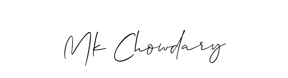 Similarly Allison_Script is the best handwritten signature design. Signature creator online .You can use it as an online autograph creator for name Mk Chowdary. Mk Chowdary signature style 2 images and pictures png