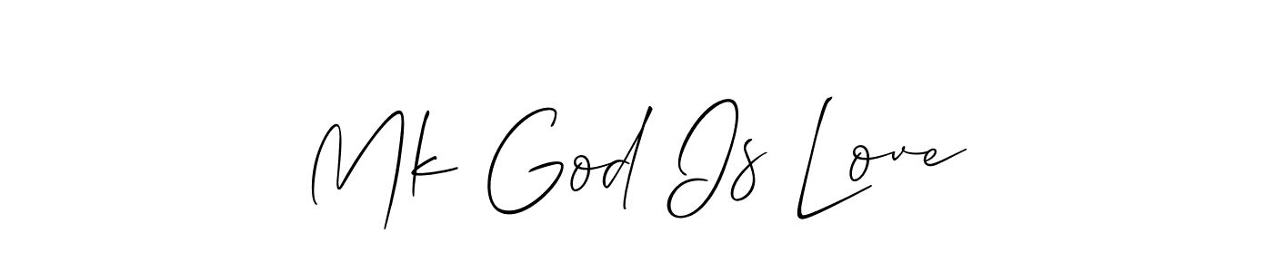 Best and Professional Signature Style for Mk God Is Love. Allison_Script Best Signature Style Collection. Mk God Is Love signature style 2 images and pictures png
