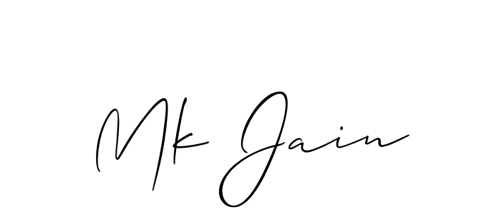 You should practise on your own different ways (Allison_Script) to write your name (Mk Jain) in signature. don't let someone else do it for you. Mk Jain signature style 2 images and pictures png