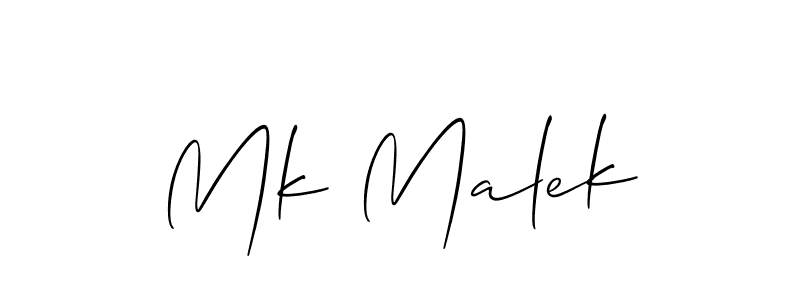 Best and Professional Signature Style for Mk Malek. Allison_Script Best Signature Style Collection. Mk Malek signature style 2 images and pictures png