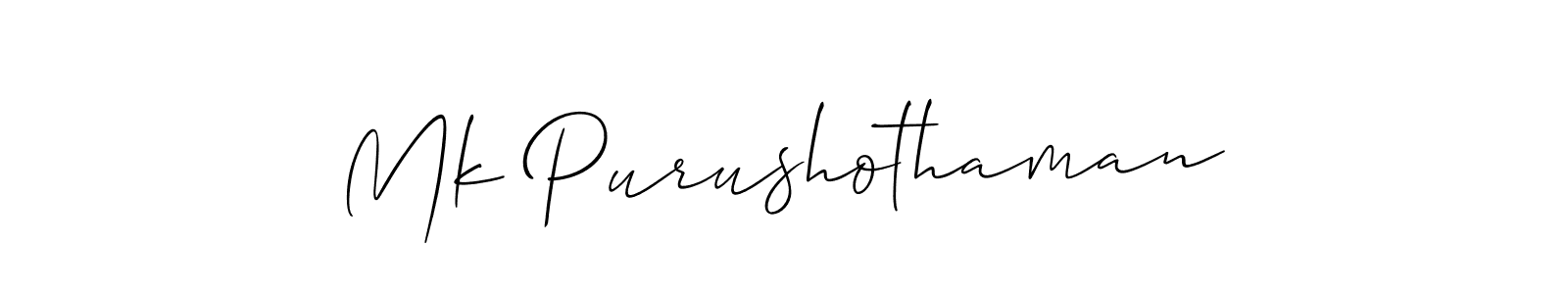 if you are searching for the best signature style for your name Mk Purushothaman. so please give up your signature search. here we have designed multiple signature styles  using Allison_Script. Mk Purushothaman signature style 2 images and pictures png