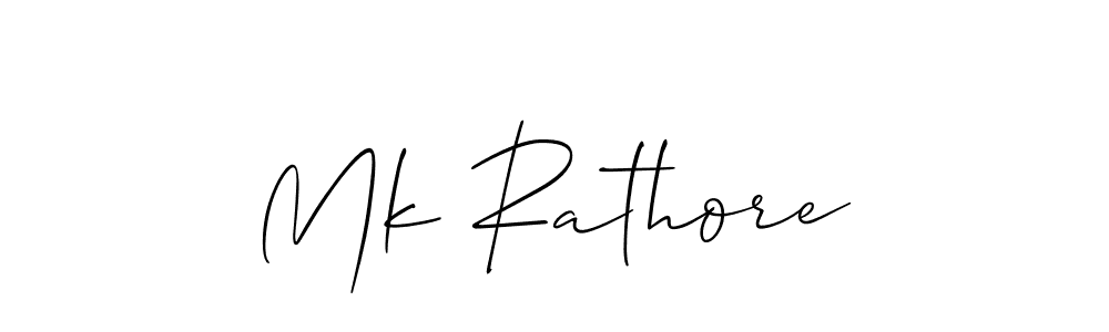 Make a short Mk Rathore signature style. Manage your documents anywhere anytime using Allison_Script. Create and add eSignatures, submit forms, share and send files easily. Mk Rathore signature style 2 images and pictures png