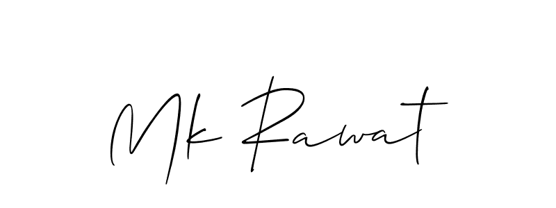 Mk Rawat stylish signature style. Best Handwritten Sign (Allison_Script) for my name. Handwritten Signature Collection Ideas for my name Mk Rawat. Mk Rawat signature style 2 images and pictures png