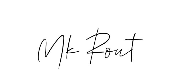 Make a beautiful signature design for name Mk Rout. Use this online signature maker to create a handwritten signature for free. Mk Rout signature style 2 images and pictures png