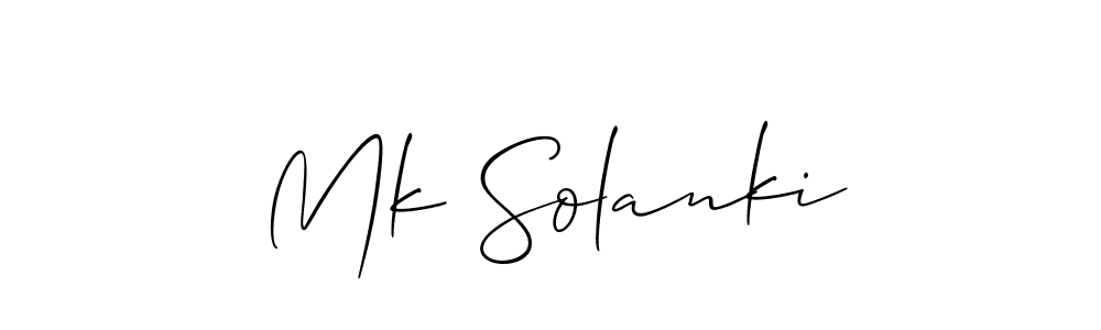 Make a short Mk Solanki signature style. Manage your documents anywhere anytime using Allison_Script. Create and add eSignatures, submit forms, share and send files easily. Mk Solanki signature style 2 images and pictures png