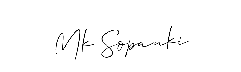 Make a short Mk Sopanki signature style. Manage your documents anywhere anytime using Allison_Script. Create and add eSignatures, submit forms, share and send files easily. Mk Sopanki signature style 2 images and pictures png
