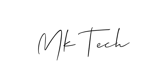 Design your own signature with our free online signature maker. With this signature software, you can create a handwritten (Allison_Script) signature for name Mk Tech. Mk Tech signature style 2 images and pictures png