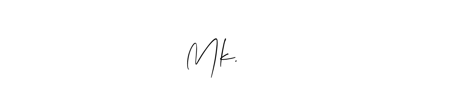 Use a signature maker to create a handwritten signature online. With this signature software, you can design (Allison_Script) your own signature for name Mk.साहू. Mk.साहू signature style 2 images and pictures png