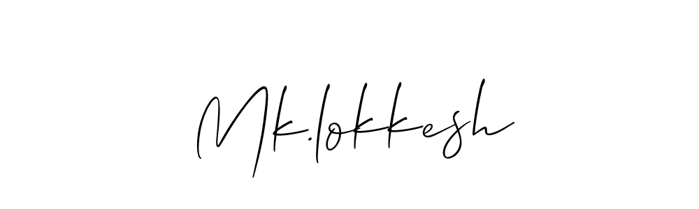 Make a beautiful signature design for name Mk.lokkesh. With this signature (Allison_Script) style, you can create a handwritten signature for free. Mk.lokkesh signature style 2 images and pictures png
