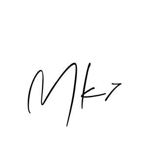 Similarly Allison_Script is the best handwritten signature design. Signature creator online .You can use it as an online autograph creator for name Mk7. Mk7 signature style 2 images and pictures png