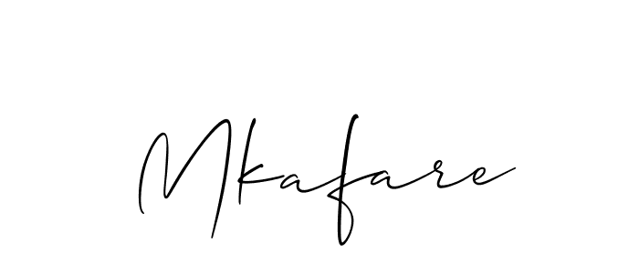How to make Mkafare signature? Allison_Script is a professional autograph style. Create handwritten signature for Mkafare name. Mkafare signature style 2 images and pictures png