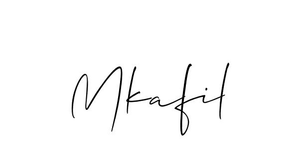 Best and Professional Signature Style for Mkafil. Allison_Script Best Signature Style Collection. Mkafil signature style 2 images and pictures png