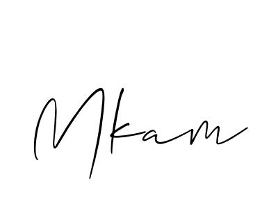 Similarly Allison_Script is the best handwritten signature design. Signature creator online .You can use it as an online autograph creator for name Mkam. Mkam signature style 2 images and pictures png