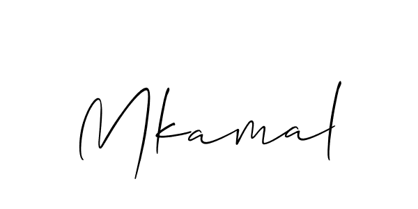 Best and Professional Signature Style for Mkamal. Allison_Script Best Signature Style Collection. Mkamal signature style 2 images and pictures png