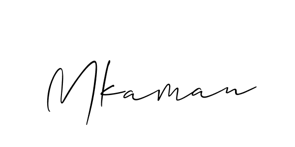 Best and Professional Signature Style for Mkaman. Allison_Script Best Signature Style Collection. Mkaman signature style 2 images and pictures png