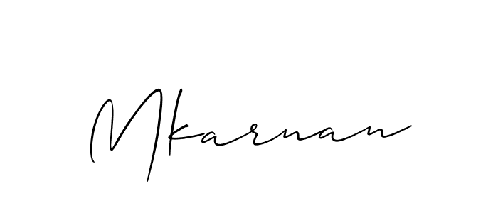 Also You can easily find your signature by using the search form. We will create Mkarnan name handwritten signature images for you free of cost using Allison_Script sign style. Mkarnan signature style 2 images and pictures png