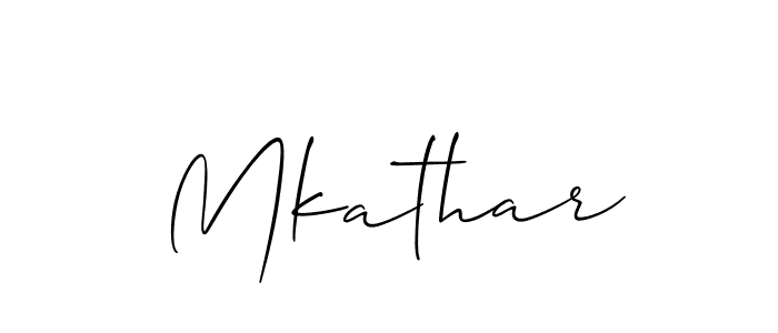Once you've used our free online signature maker to create your best signature Allison_Script style, it's time to enjoy all of the benefits that Mkathar name signing documents. Mkathar signature style 2 images and pictures png