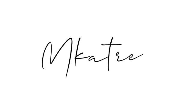 Also we have Mkatre name is the best signature style. Create professional handwritten signature collection using Allison_Script autograph style. Mkatre signature style 2 images and pictures png