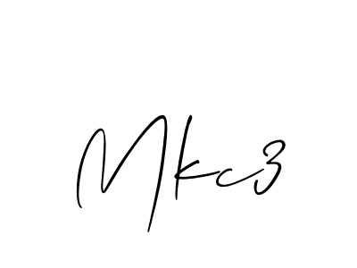 Make a beautiful signature design for name Mkc3. With this signature (Allison_Script) style, you can create a handwritten signature for free. Mkc3 signature style 2 images and pictures png