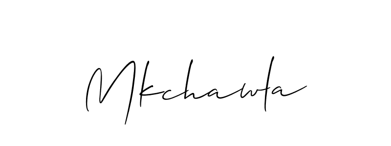 Make a beautiful signature design for name Mkchawla. With this signature (Allison_Script) style, you can create a handwritten signature for free. Mkchawla signature style 2 images and pictures png