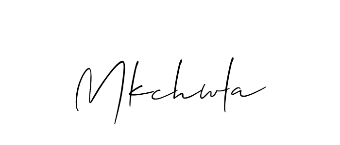 Once you've used our free online signature maker to create your best signature Allison_Script style, it's time to enjoy all of the benefits that Mkchwla name signing documents. Mkchwla signature style 2 images and pictures png