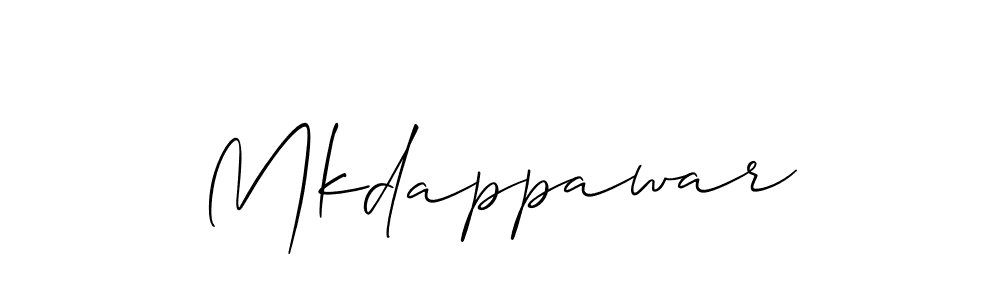 How to Draw Mkdappawar signature style? Allison_Script is a latest design signature styles for name Mkdappawar. Mkdappawar signature style 2 images and pictures png
