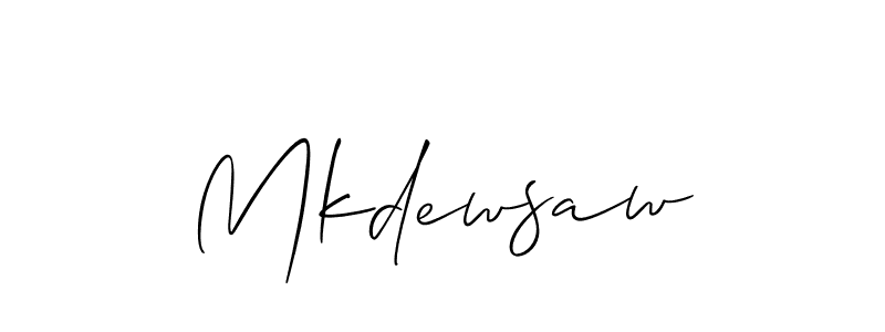 Mkdewsaw stylish signature style. Best Handwritten Sign (Allison_Script) for my name. Handwritten Signature Collection Ideas for my name Mkdewsaw. Mkdewsaw signature style 2 images and pictures png
