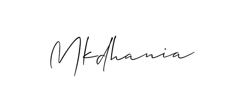 Make a beautiful signature design for name Mkdhania. Use this online signature maker to create a handwritten signature for free. Mkdhania signature style 2 images and pictures png